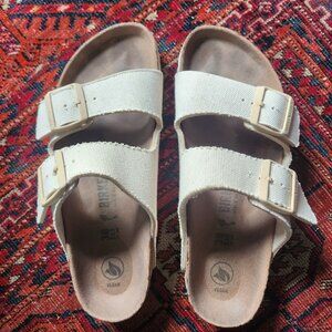 *** SALE*** !! Birkenstocks canvas off white size 38